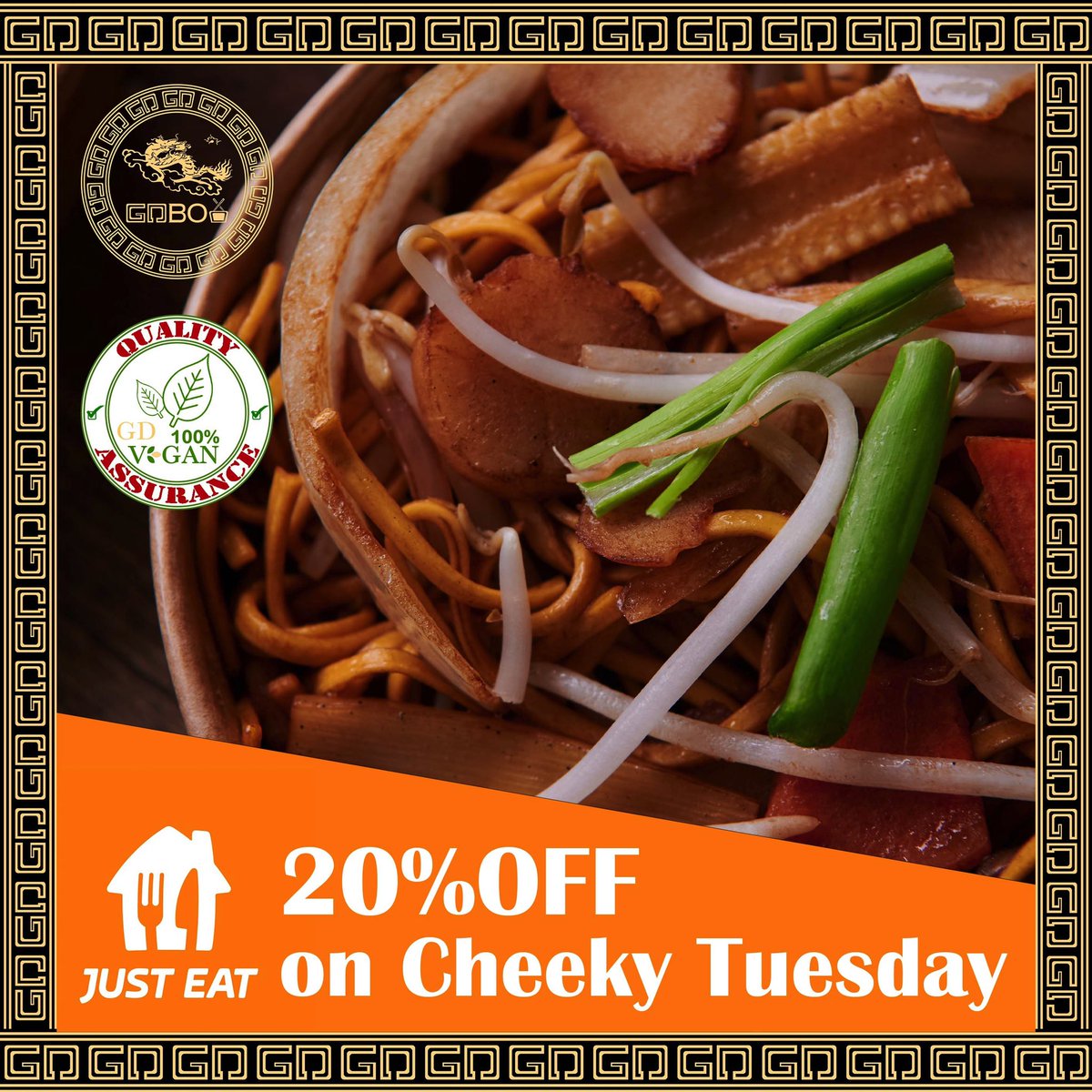 gdboxgroup's tweet photo. Don’t forget We are offering 20%OFF orders over £15 on @justeatuk every Tuesday!!!

The first Vegan Chinese in Wales
Quality Assurance 100％ Vegan🌿

Place your order here 👉🏻 https://t.co/9NjOwoBv47
🥟
#goldendragon #GDBox #veganchinese #sustainable #greentakeaway #vegetarianfood https://t.co/qKkWbHuCp4