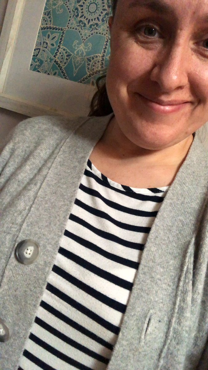 Shout out to Alexandra, in <a href="/TrishOMalley112/">Trish O’Malley</a>’s math class, who noticed that she and I both had parallel lines on our shirts! Have any clothing with polygons? #mathwardrobe <a href="/Jaworek_School/">Charles J Jaworek</a>