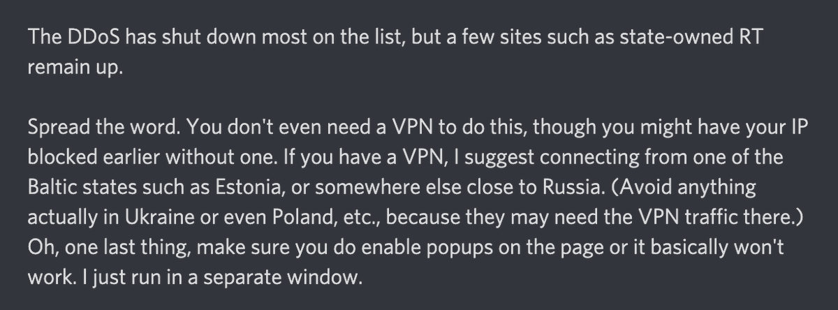 ProtestXTools's tweet image. Another screenshot from Discord.

protest.tools/russia

#FuckWar #PeaceNow #HelpUkraine 🇺🇦