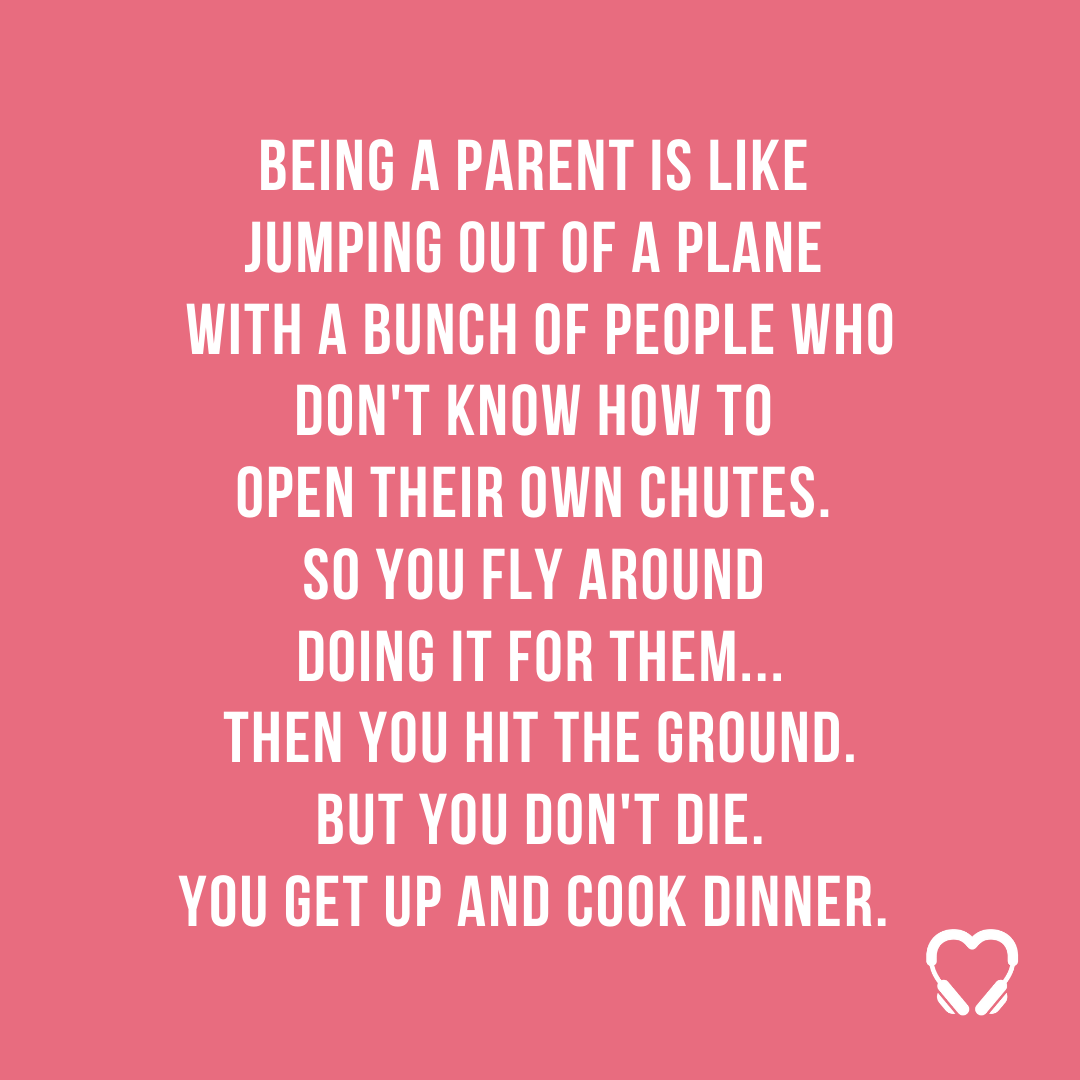 replacethenoise's tweet photo. Exactly what being a parent feels like.  🎯 

You hit the ground.
No one expected you to die.
Of course, you're still making dinner!
Right?!

😜 💪 https://t.co/bJpv0gVz33