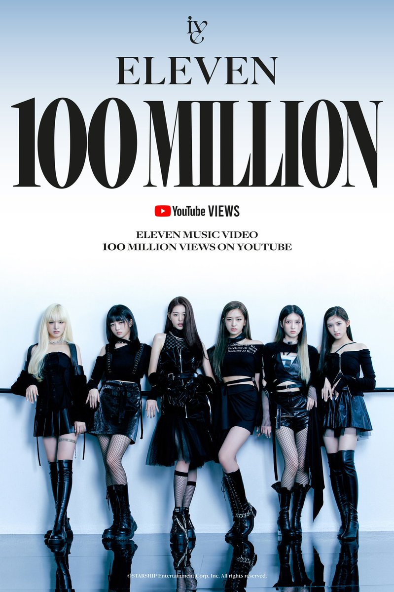 IVEstarship's tweet photo. IVE
THE 1st SINGLE ALBUM 
<ELEVEN> MV 
100 MILLION VIEWS ON YOUTUBE 

Thank you DIVE for
ELEVEN 100M views! ❤️🎉

https://t.co/d9w1XecVE7

#IVE #아이브 
#ELEVEN #IVE_ELEVEN
#ELEVEN100MILLION
#IVE_ELEVEN100M
#100MILLION https://t.co/qAbWyrxvBq