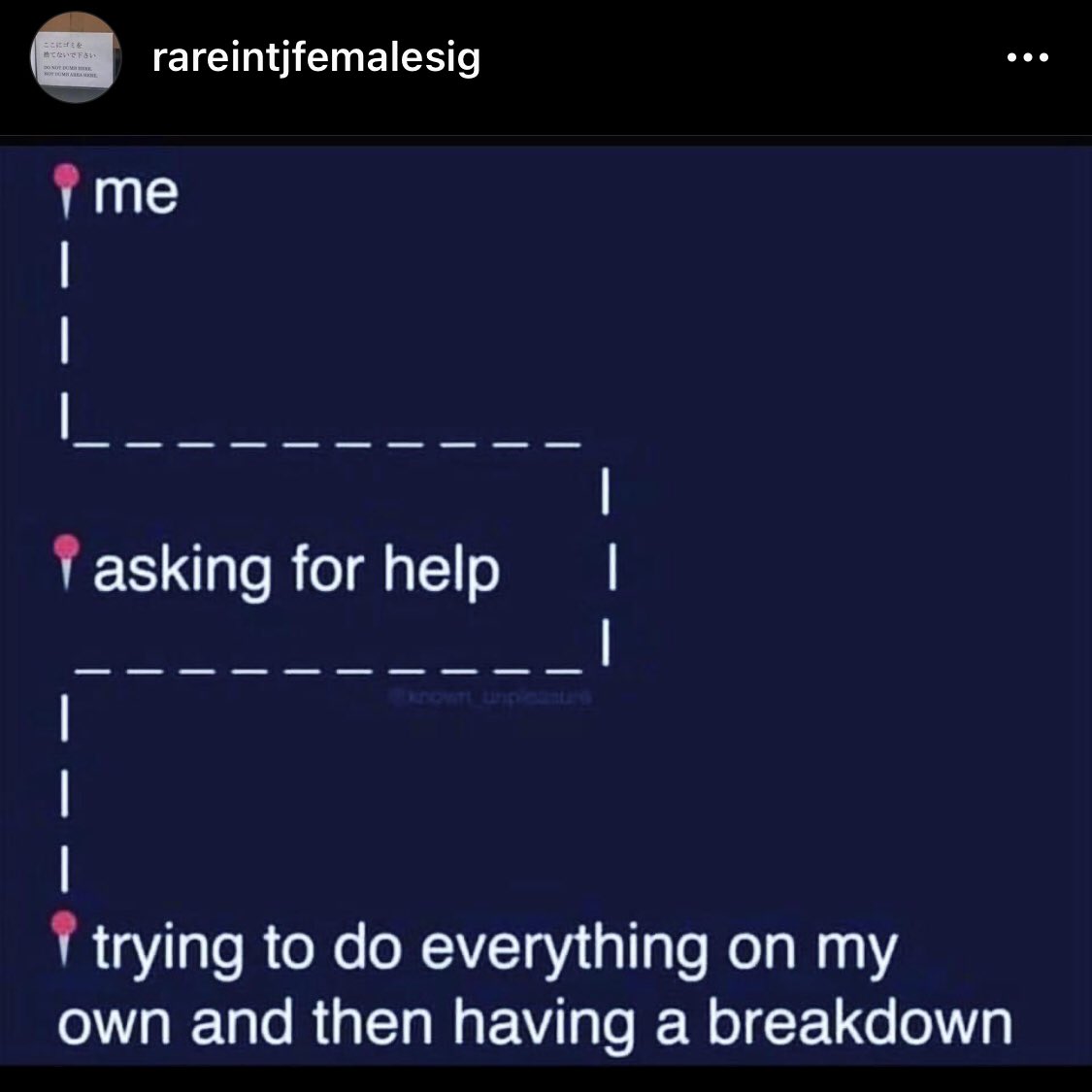 IntjRare's tweet photo. But seriously, this is my M.O. 🤷🏼‍♀️ #mbti #mbtitypes #intjwoman #intjfemale #intj #intjmemes #unicorn #introvert #introvertmemes #intjquotes #rintjf #introvertproblems #sololife #igotthis #island #rock #myself #pride #impossible #independent #justme #solo #perfectionist https://t.co/Lyxg6o5Ye0
