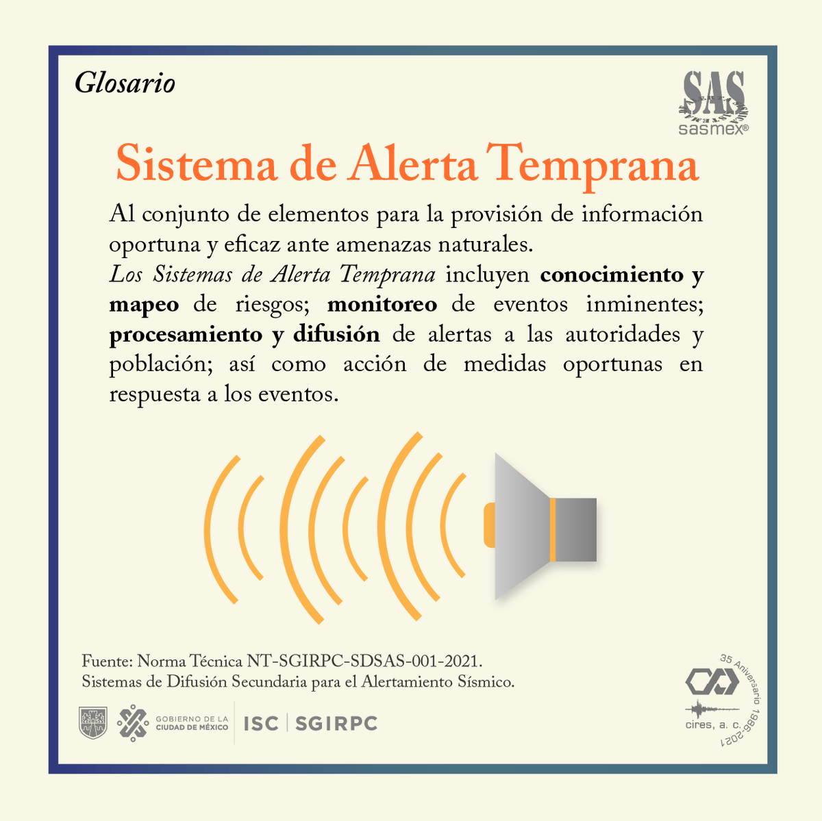 SASMEX's tweet photo. Conoce más sobre los términos utilizados en #ProtecciónCivil https://t.co/3xl4KO1kDX