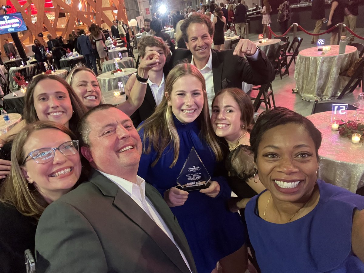 Winner! Winner!!! Congrats to Taylor Goldman for being named the 2021-22 Atlanta Falcons Trailblazer recipient for her leadership with our Flag Football team this year! Wow!!! #oneriverwood