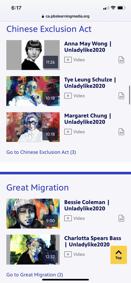 <a href="/KristinOropeza/">Kristin Oropeza</a> <a href="/teacher2teacher/">Teacher2Teacher</a> I am beyond obsessed with these resources from @pbs #unladylike2020. I use them all year long. 

pbslearningmedia.org/collection/unl…
