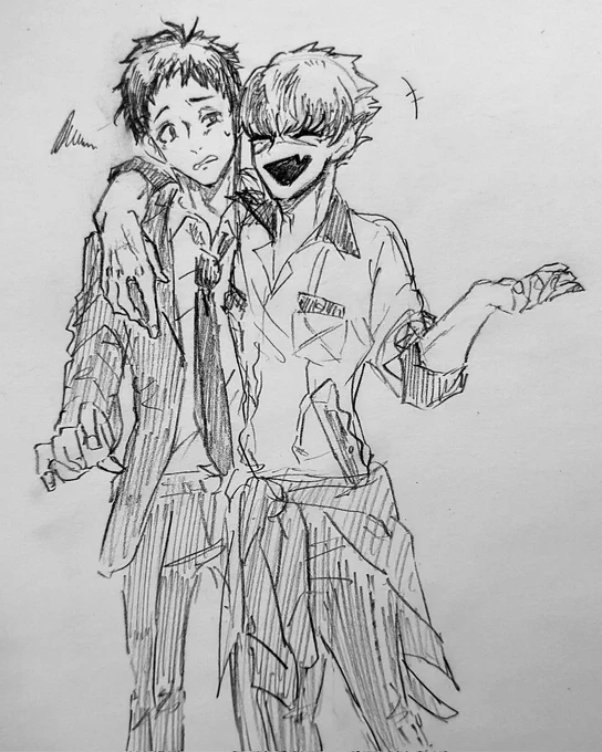 昨日のrkgk
足立さんと皆月くん 