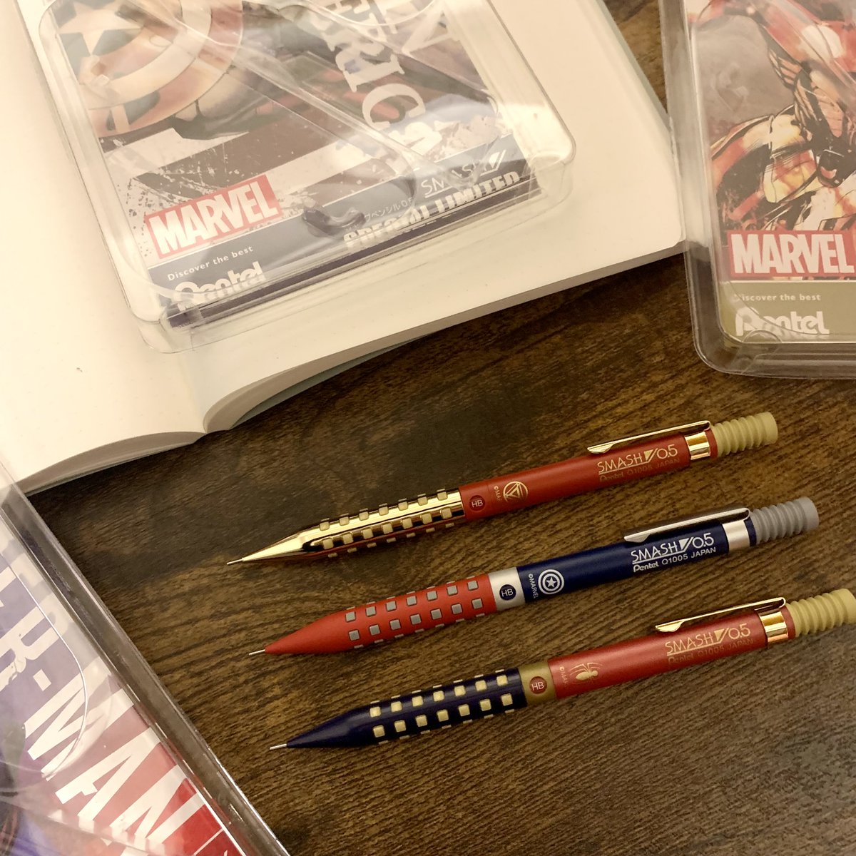 SMASHシャープペンシル0.5MARVELコラボアイアンマン限定品 jvwDFSf5BG