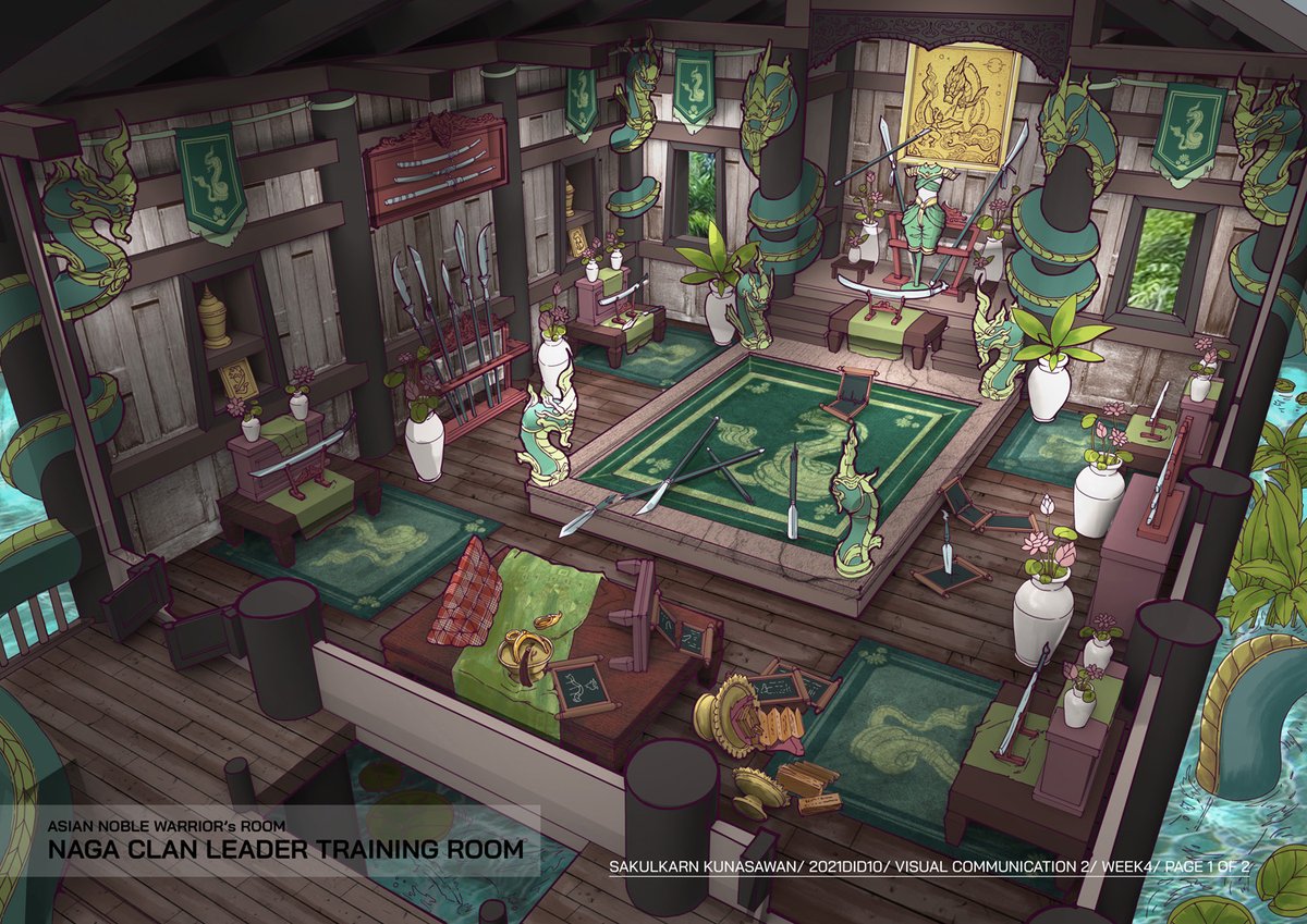 Some nice RPG room designs from our current term 2 student.