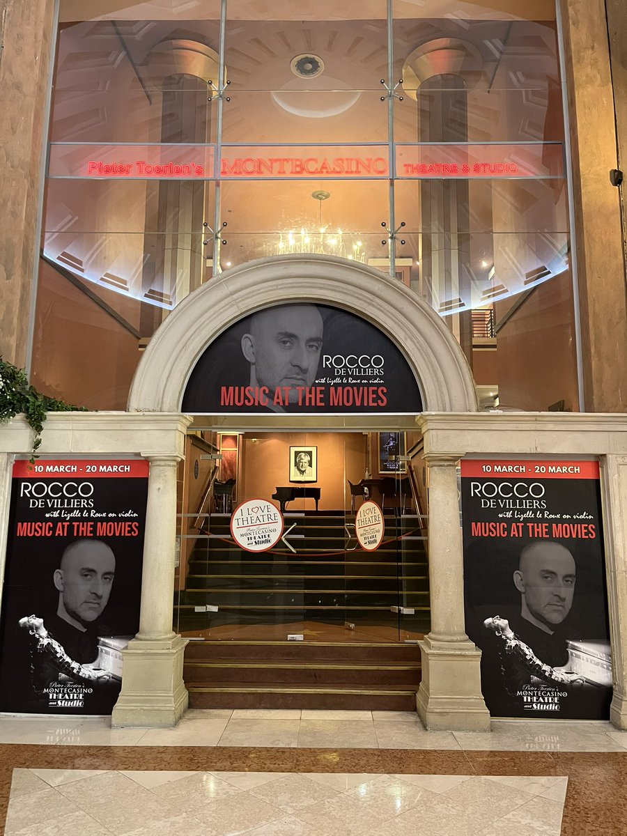Monte_Theatre (@monte_theatre) on Twitter photo We are all ready to welcome Rocco de Villiers back to Montecasino with his stunning MUSIC at the MOVIES
8 shows ONLY starting on Friday at 8pm
Don’t miss out - book your seats today <a href="/Computicket/">Computicket</a> <a href="/MONTECASINOZA/">MONTECASINO</a> <a href="/PieterToerien/">Pieter Toerien Productions</a> <a href="/RoccodeVilliers/">Rocco de Villiers</a> We are all ready to welcome Rocco de Villiers back to Montecasino with his stunning MUSIC at the MOVIES
8 shows ONLY starting on Friday at 8pm
Don’t miss out - book your seats today <a href="/Computicket/">Computicket</a> <a href="/MONTECASINOZA/">MONTECASINO</a> <a href="/PieterToerien/">Pieter Toerien Productions</a> <a href="/RoccodeVilliers/">Rocco de Villiers</a>