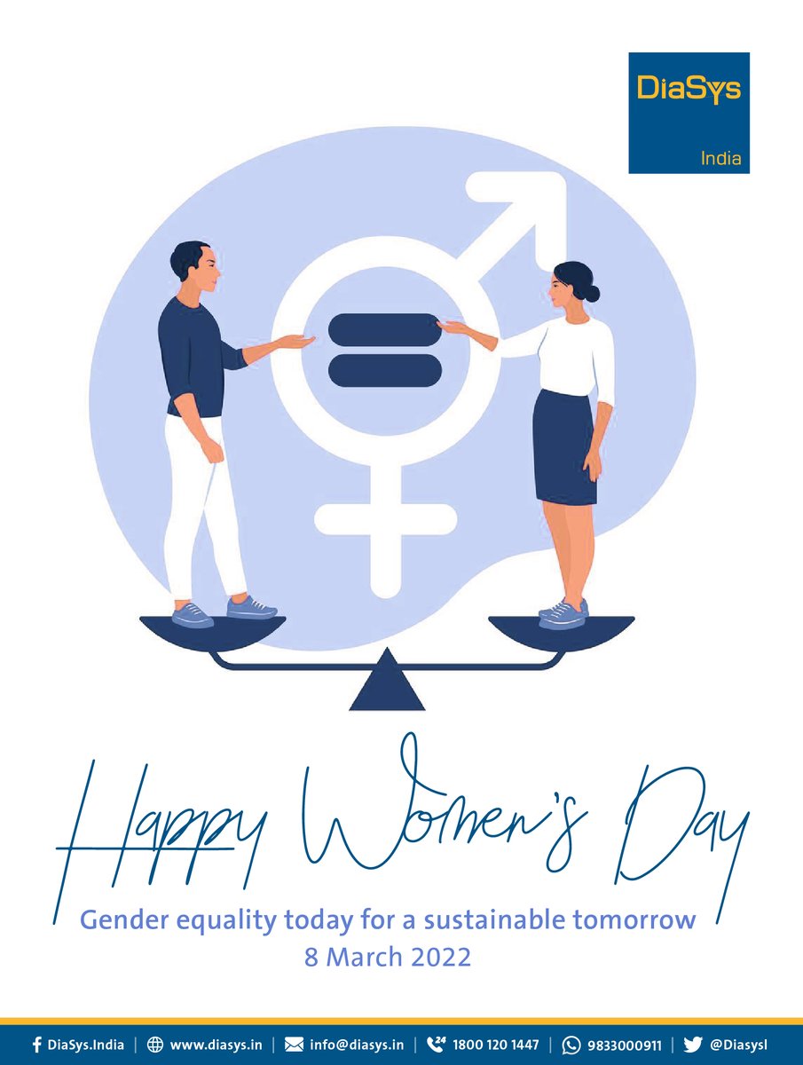 DiasysI's tweet photo. DiaSys India wishes all the incredible women a Happy Women's Day. 

#Happywomensday #happywonesday2022 #Breakthebias #GenderEquality #DiaSys #DiaSysIndia #DiaSysGmbH #IVD #Diagnostics https://t.co/wK1JMZsCQV