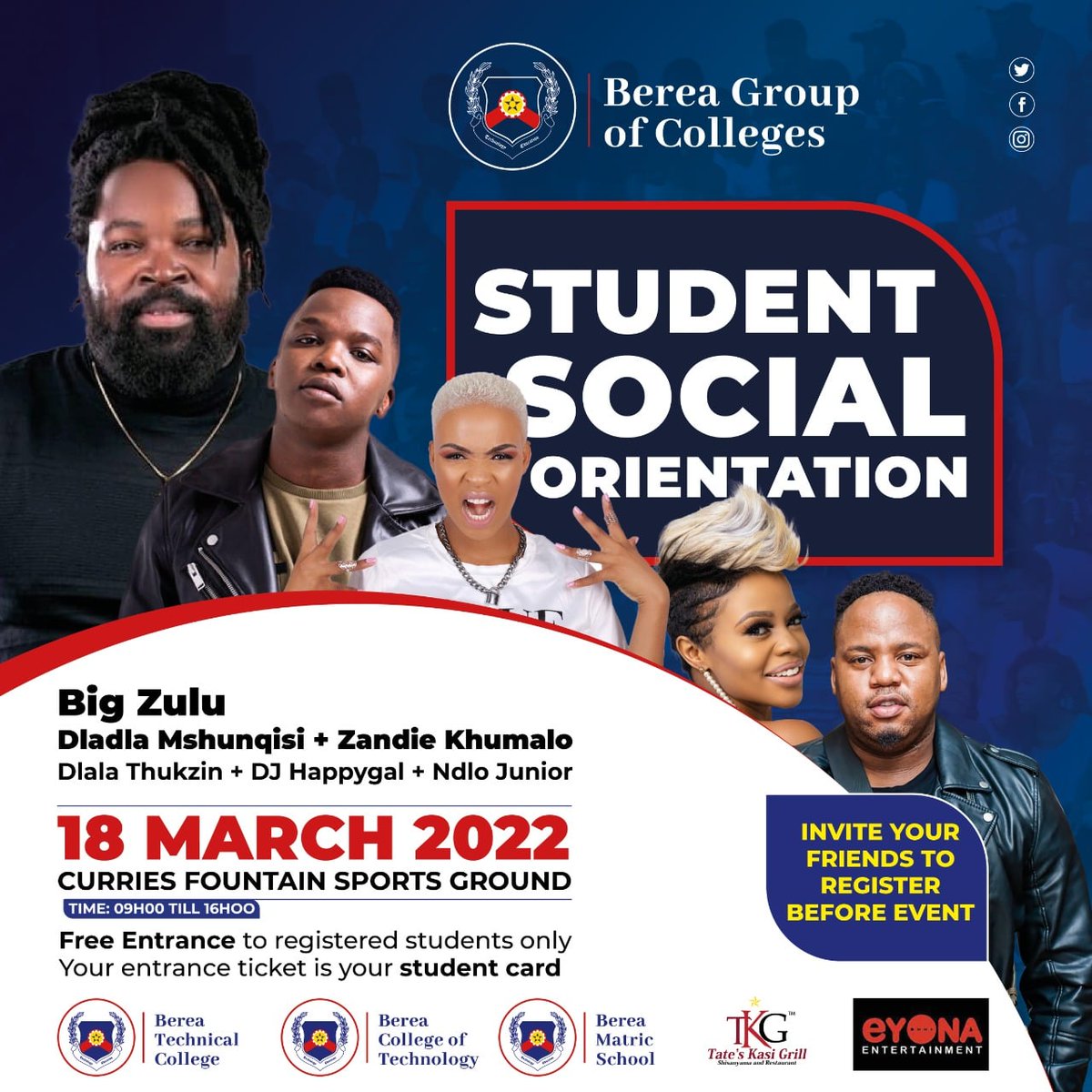 Berea_Tech's tweet image. Are you ready to attend the Student Social Orientation? Have you registered as yet?

All covid rules must be followed, please ensure that you wear a mask at all times

#studentlife #campuslife #orientation #social #goodvibes #areyouready #education #highereducation