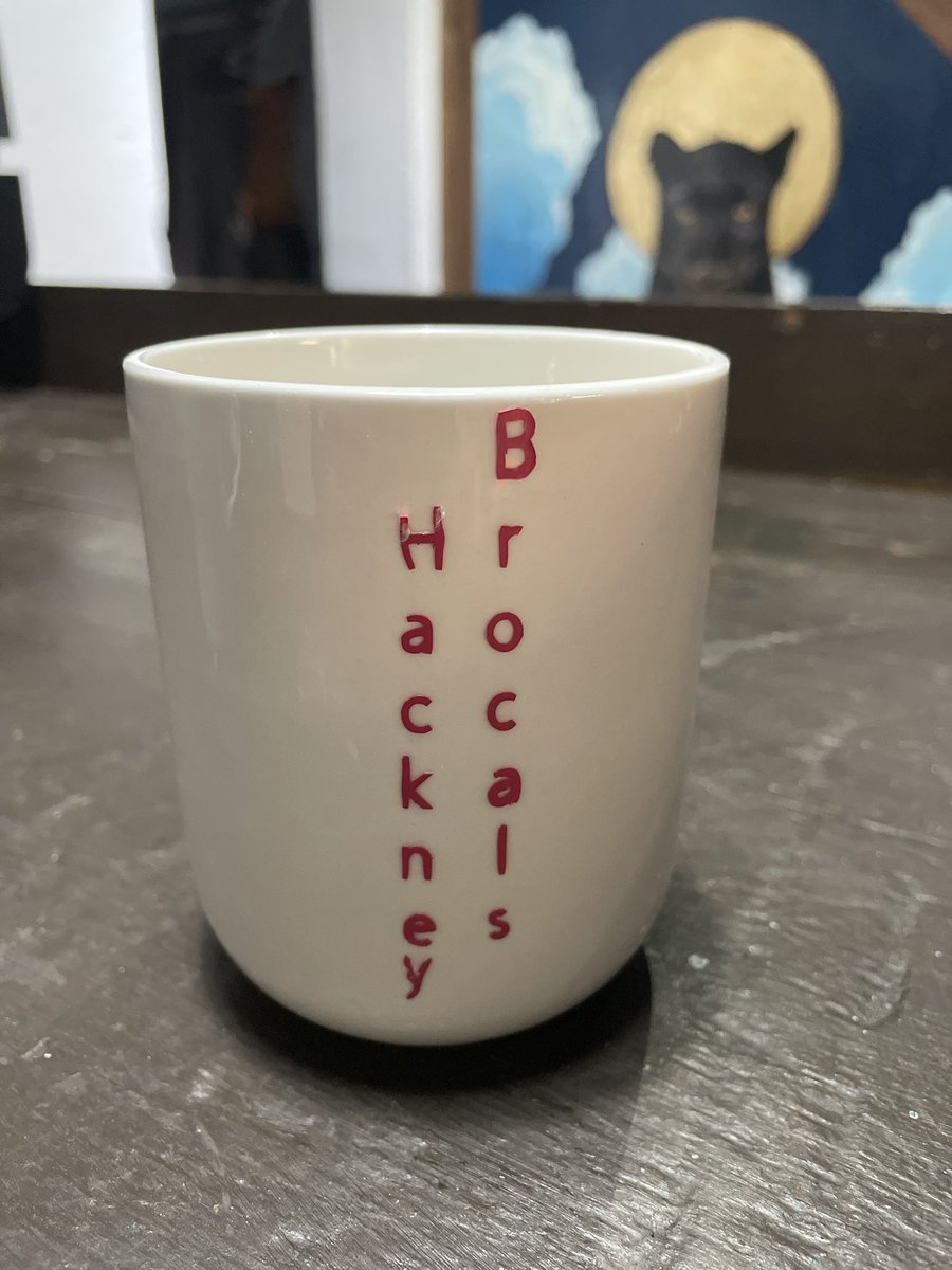 hackneybrocals's tweet photo. Also: check out the #hackneybrocals mug that Remo made with his own fair hands 🙌 ❤️‍🔥💪 📴🍺 https://t.co/XGn3ePefsX
