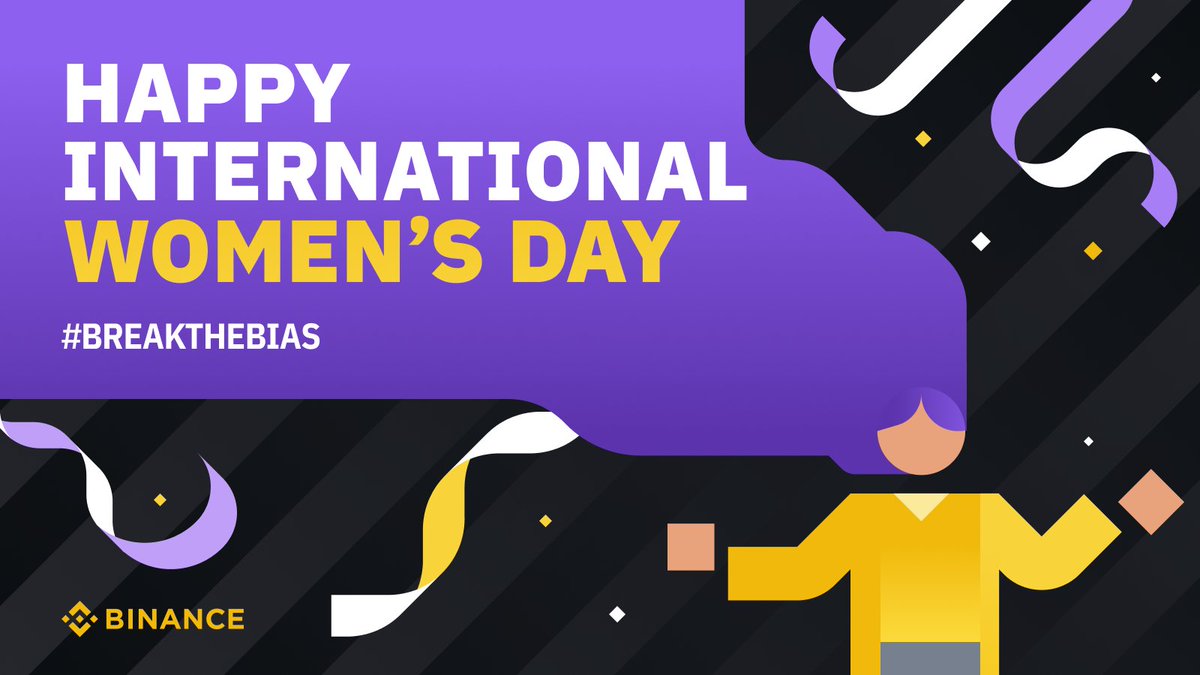 binance's tweet photo. Continue to #BreakTheBias this international #WomensDay! https://t.co/MHsOYOGBkN