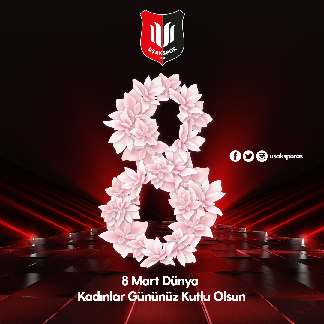 💐 Toplumun en önemli yapı taşı olan, sevgi, şefkat ve fedakarlığın sembolü kadınlarımızın "8 Mart Dünya Kadınlar Günü" kutlu olsun.

#Uşakspor 🔴⚫