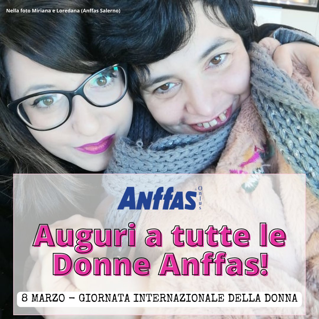 AnffasNazionale's tweet photo. #8marzo: auguri a tutte le donne❗
Oggi #Anffas riserva un augurio speciale alle donne, con e senza disabilità, che quotidianamente si battono per il rispetto dei propri diritti e contro ogni forma di discriminazione e/o stigma!

#womensday2022 #womensday #donne https://t.co/m2npDS4kSl