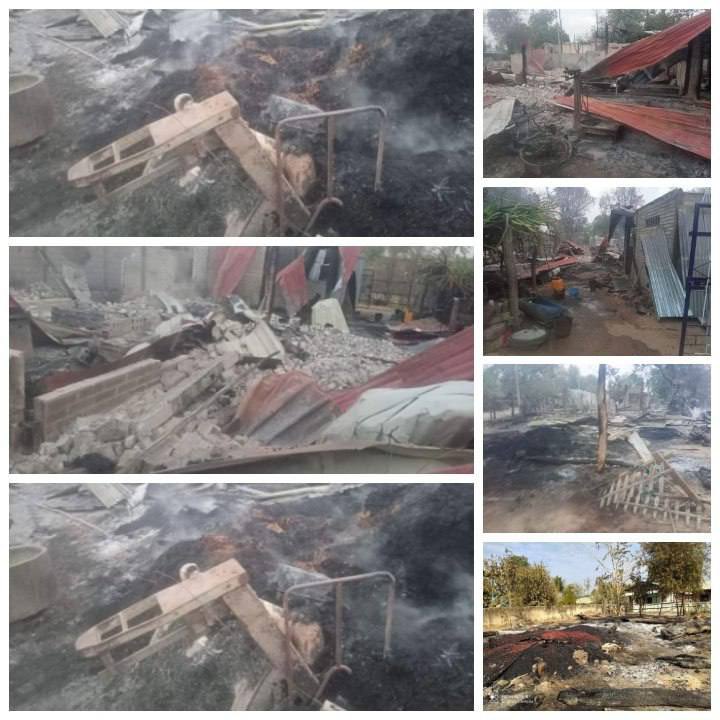 2021Revtweets's tweet photo. Abt 200 SAC Troops fired artillery shells to Letpantaw Village,Yinmarpin from Pagoda Hill and it hit the monastery where refugees were evacuating. 4 were killed and one was wounded.
#WarCrimesOfJunta
#2022Mar8Coup
#WhatsHappeningInMyanmar https://t.co/K34Bbm9SYx