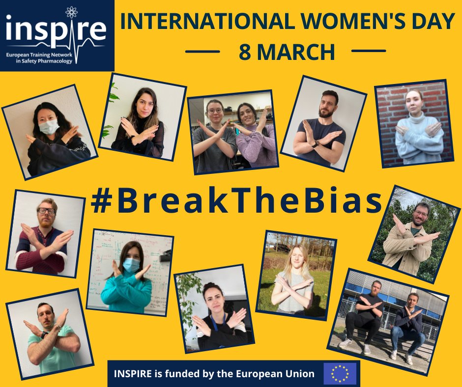 ItnInspire's tweet photo. Today, our #MSCA ESRs team joins the celebration of the #InternationalWomensDay2022 by supporting the #BreakTheBias campaign. We believe that a world free of bias, stereotypes and discrimination, which can be diverse, equitable, and inclusive is the only option possible. https://t.co/FtKaK7CZpp