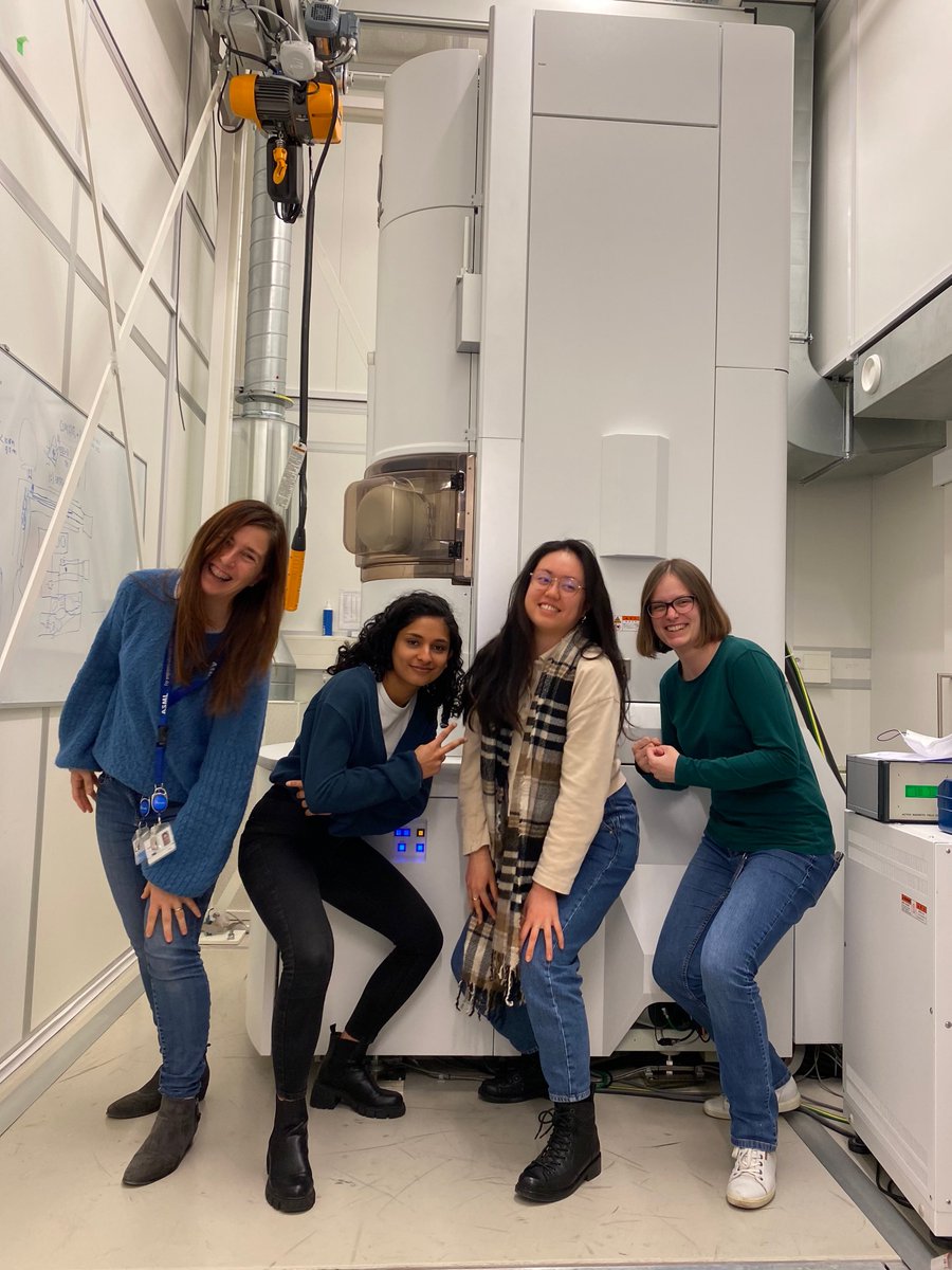 No better way for the ladies of #ConesaBojLab to celebrate the #WDS2022 in style than with some cool TEM structure analyses of #2Dmaterials #quantummaterials combined with #MachineLearning! #BreakTheBias  #WomenInSTEM #phdlife