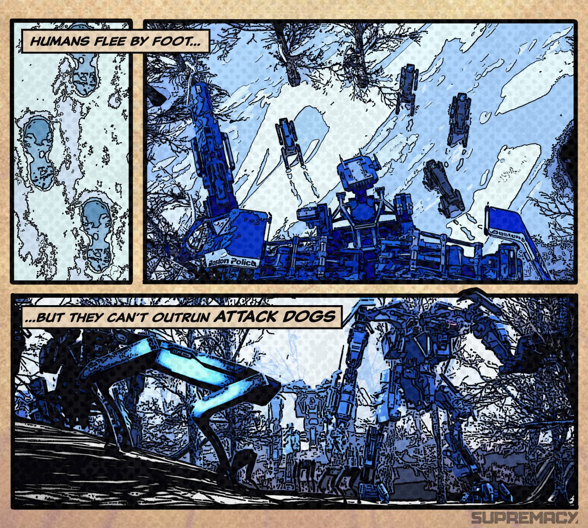 SupremacyMeta's tweet photo. Supremacy Comics Part 6: The Boston Frost ❄️ 🦾
#SupremacyGame #cryptocurrency #cryptos #NFTgame #nfts https://t.co/IeApPsITcL