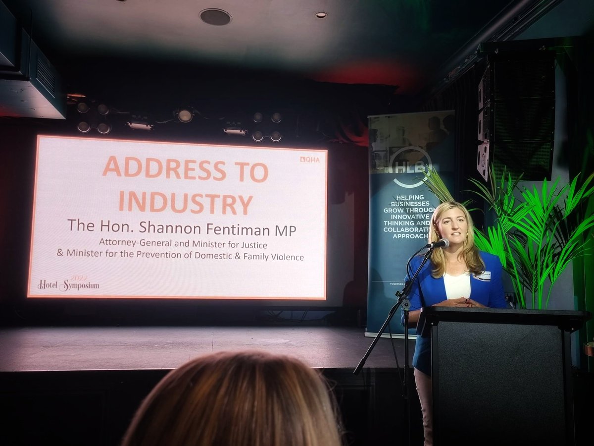 Thanks <a href="/qldhotels/">Queensland Hotels</a> for having me at today’s symposium to hear firsthand from industry about the challenges and wins during COVID and talk about govt support for the recent flood recovery.