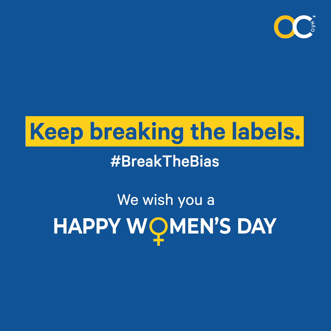 ocareneo's tweet photo. This Women's Day, inspire a new vocabulary!
Embrace your true self and break out from the shambles of bias around you.

#WeCareForChange 
#BreakTheBias
#IWD22
#IWD2022
#InternationalWomensDay
#GenderBias
#WomenStrength https://t.co/N1tC2skzJN