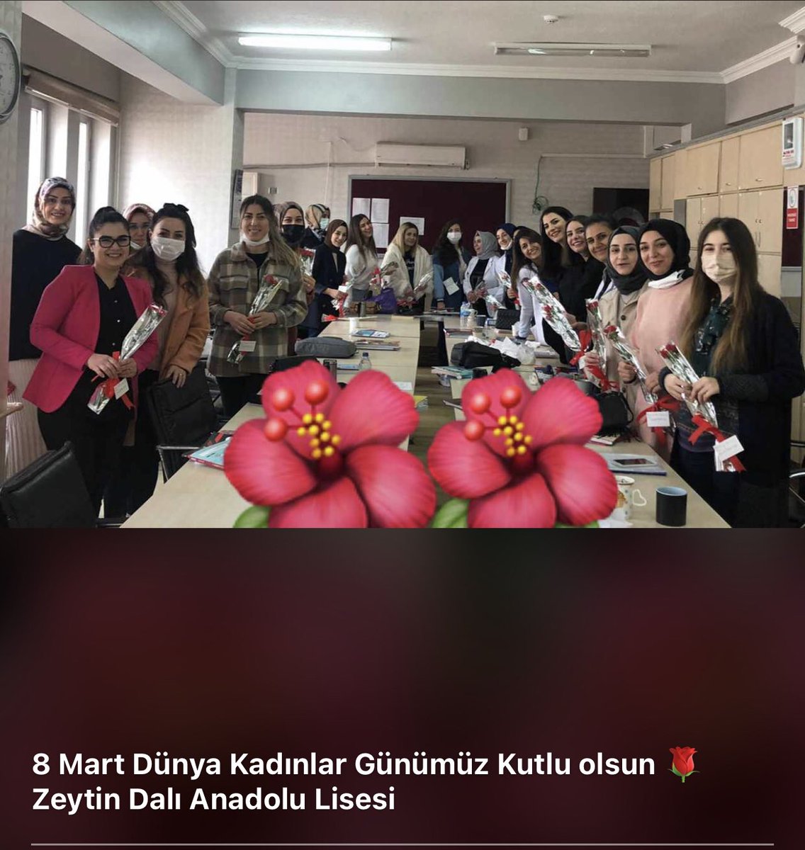 DalLisesi's tweet photo. 8 Mart Dünya Kadınlar Günümüz Kutlu Olsun 🌹 #8MartDunyaEmekciKadinlarGunu 
Zeytin Dalı Anadolu Lisesi 
@KarakopruM @sanliurfammem63 https://t.co/YntUPvKHIs