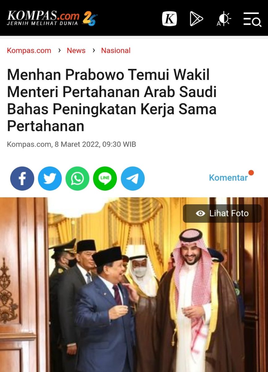 IhsanTaro's tweet photo. Sob catet ya, Memang wajib dihargai Kerja Prabowo Subianto, lanjutkan Pak!
Prabowo dan Pangeran Khalid
Diplomasi Pertahanan RI-Saudi
Indonesia DiHormati Disegani
@prabowo
@Kemhan_RI https://t.co/M62jqJ1Llq