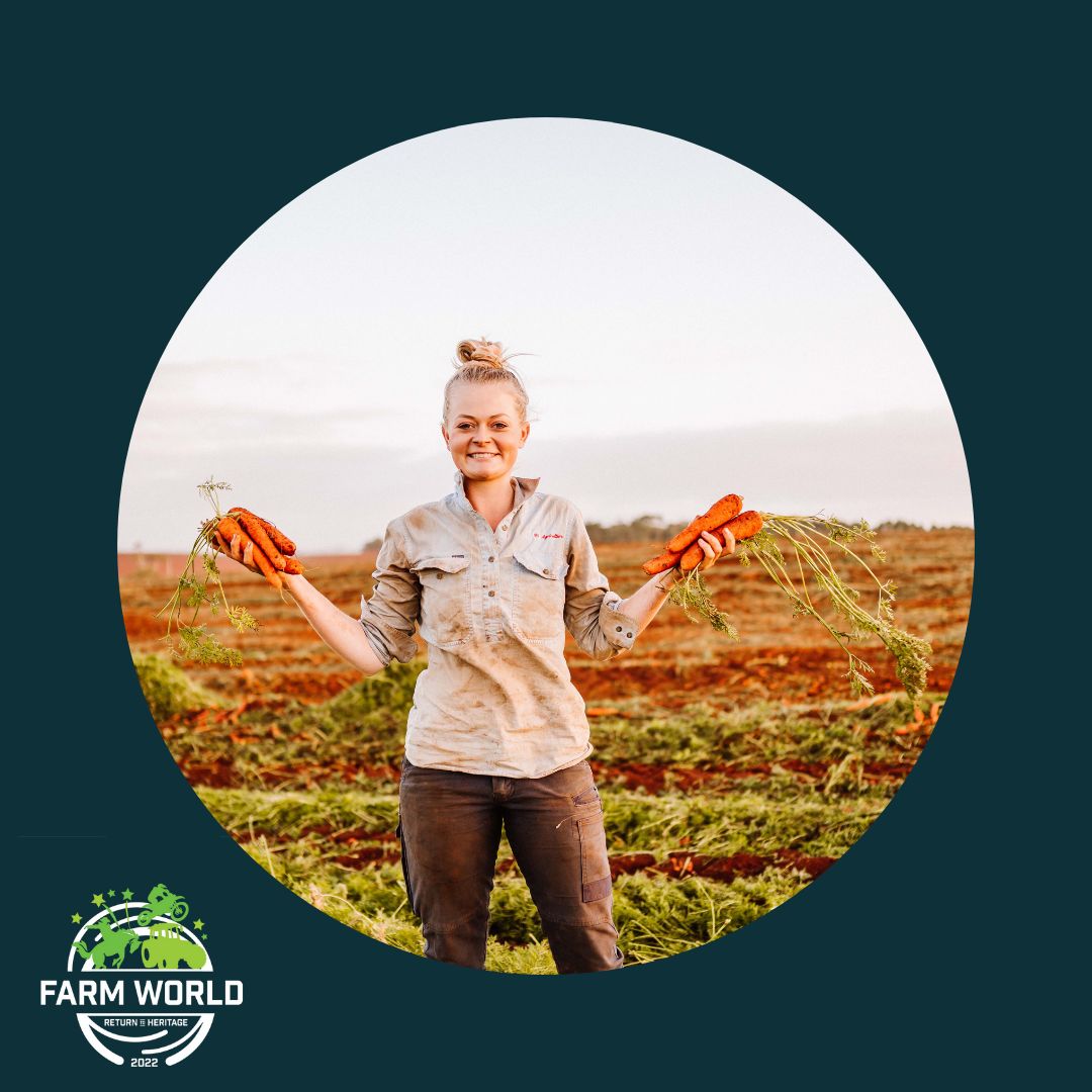 Introducing #CaitlinRadford – #highachiever in many agricultural pursuits and one of our inspirational speakers at Farm World’s #TelstraWomeninAg lunch March 24th. Book on-line bit.ly/3IZ2dpY