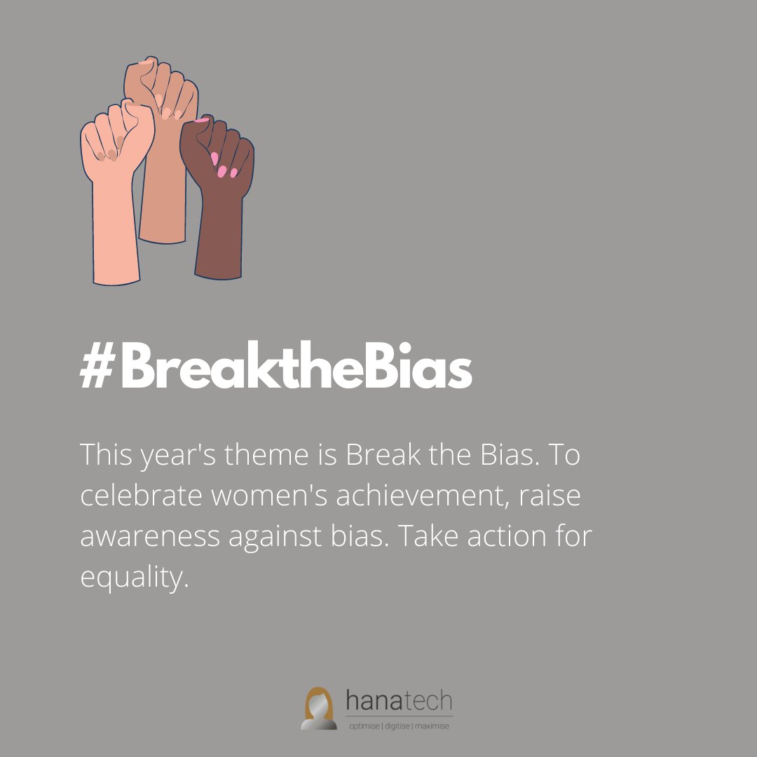 #InternationalWomensDay2022💪

At HanaTech we stand proud with representing women's experiences in industry, now and forever. 

"Celebrate women's achievement. Raise awareness against bias. Take action for equality." - internationalwomensday.com

2021 Blog 👉 loom.ly/3bBAvkc