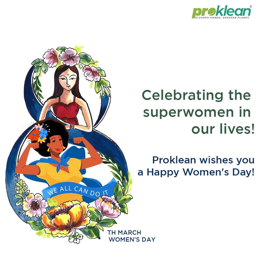 ProkleanT's tweet image. Every day is Women&apos;s Day at Proklean.

Saluting the real architects of our society. Wishing all the women a very Happy Women&apos;s Day.

#Proklean #WomensDay #HappyWomensDay #sustainability #greenerplanet