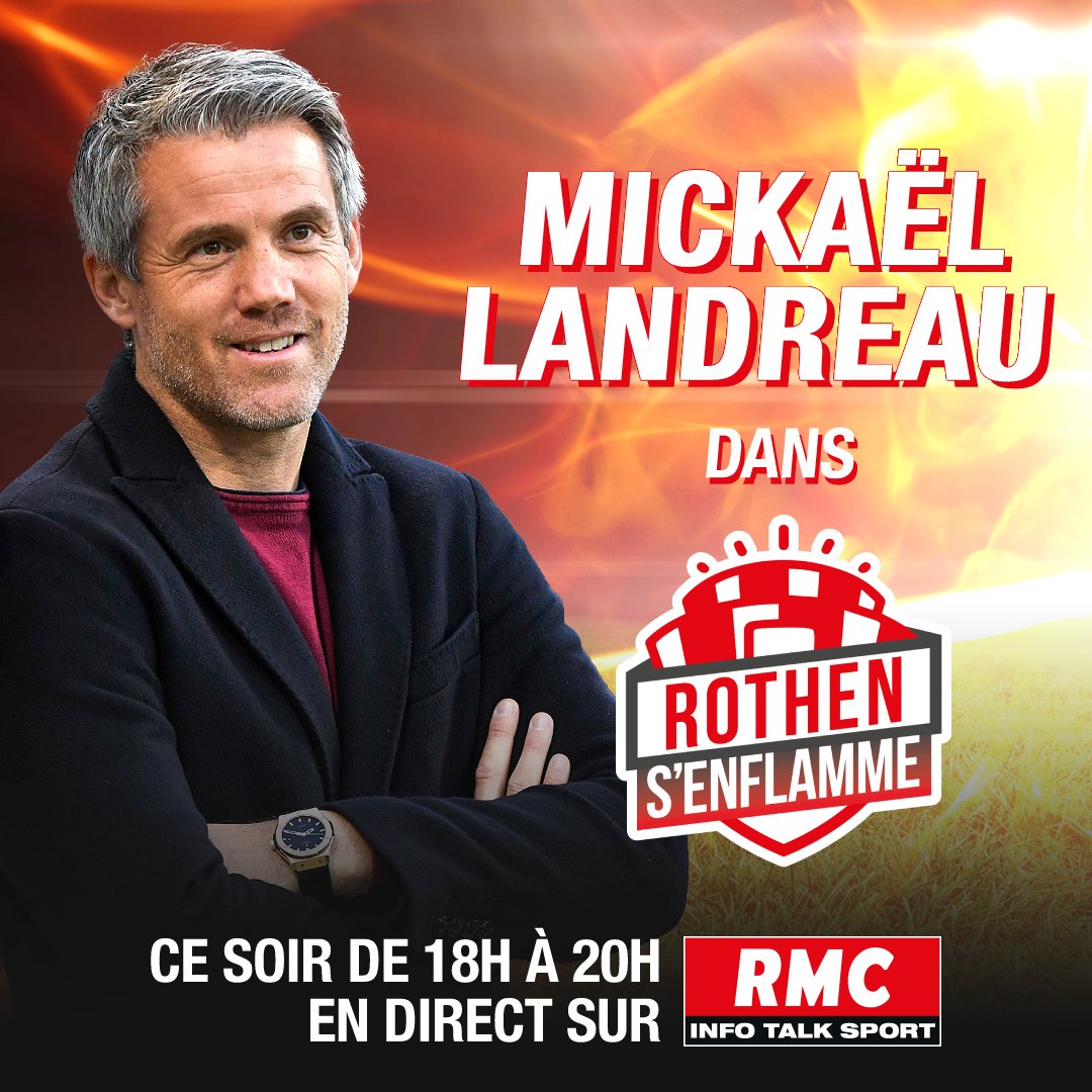 Rothensenflamme's tweet photo. 📢 @mickalandreau est notre invité dans #Rothensenflamme ce mardi, en studio. Il nous parlera notamment de son projet de rachat du FC Nantes. Rendez-vous à 18h sur RMC ! https://t.co/19PJbSkD8g