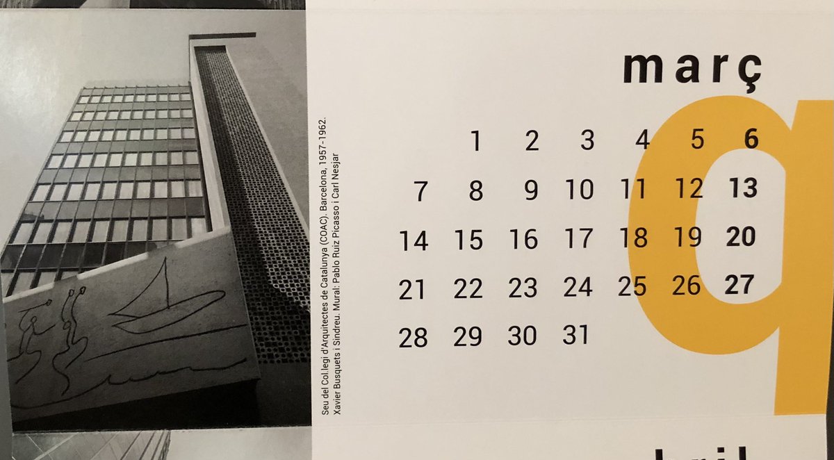 maitehv's tweet photo. @efemarq Magnific fotograg d’arquitectura. Arquia li dedica el seu calendari anual @arquia https://t.co/HCjXoJGgbe