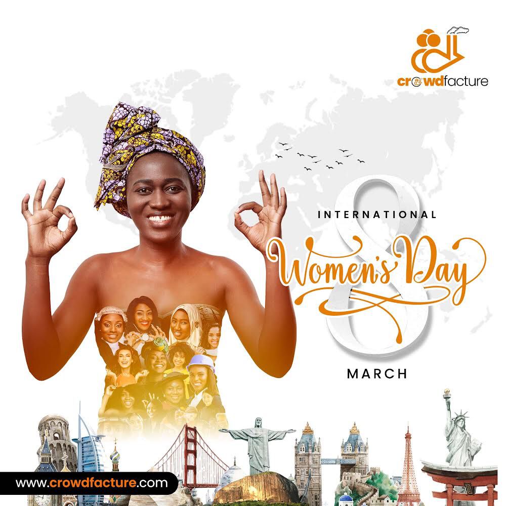 Crowdfacture's tweet photo. Women all over the world are making giant strides and working hard to break the gender gap. 

We at Crowdfacture are proud to join in the celebration of women round the word. 

#crowdfacture #invest #IWD2022 https://t.co/awdsQBafVr