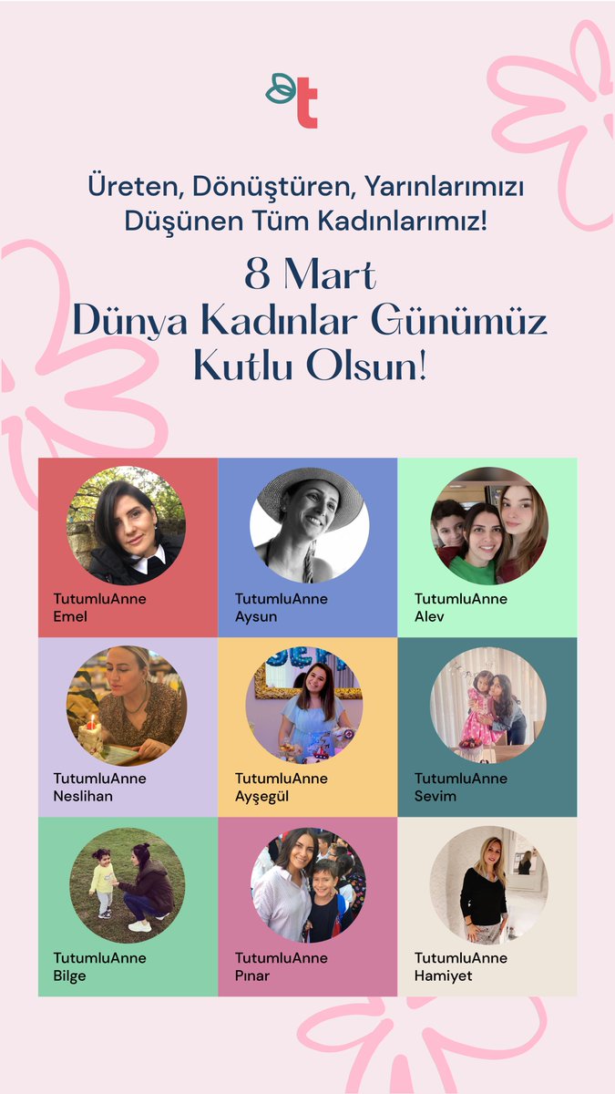 Üreten
Dönüştüren
Yarınlarımızı Düşünen
Tüm Kadınlarımız!
8 Mart Dünya Kadınlar Günümüz Kutlu Olsun! 

#tutumluanne 
#tutumludükkan #8martkadinlargünü