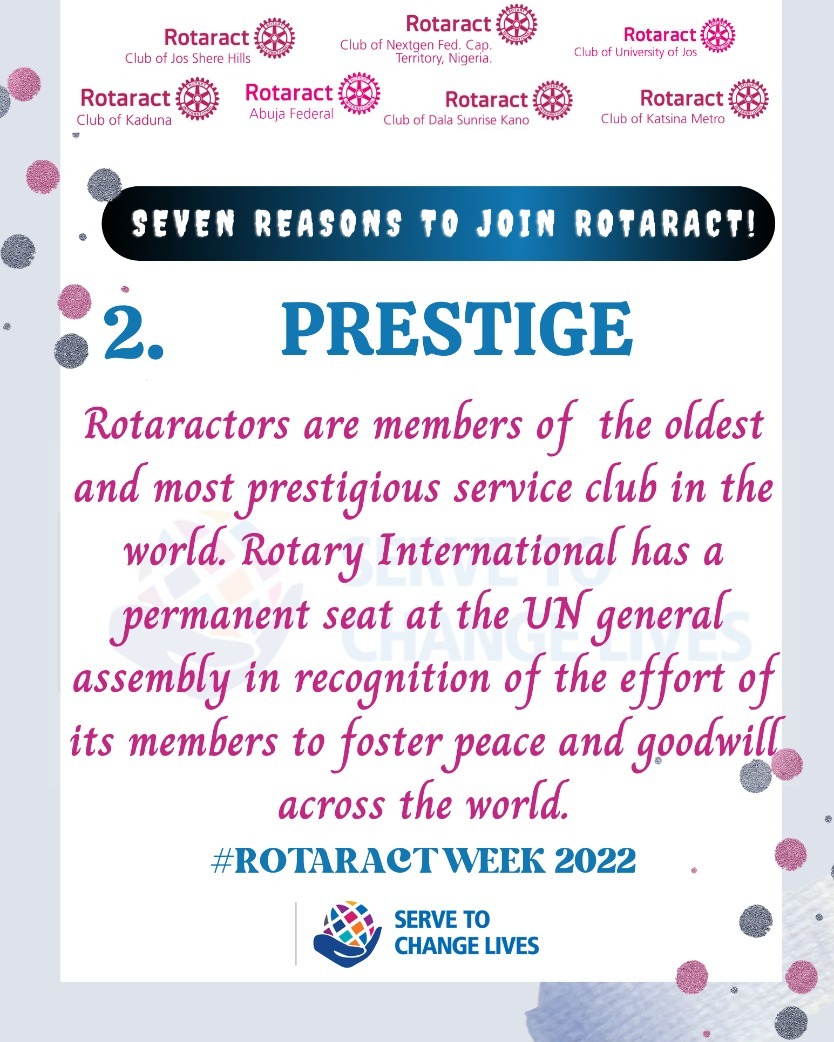 Rotasherehills1's tweet photo. DAY 2
Second Reason Why You Need To Join Rotaract.
#WorldRotaractWeek
#WorldRotaractWeek2022
#Rotaract
#rotaractors https://t.co/O4gvQmFjax