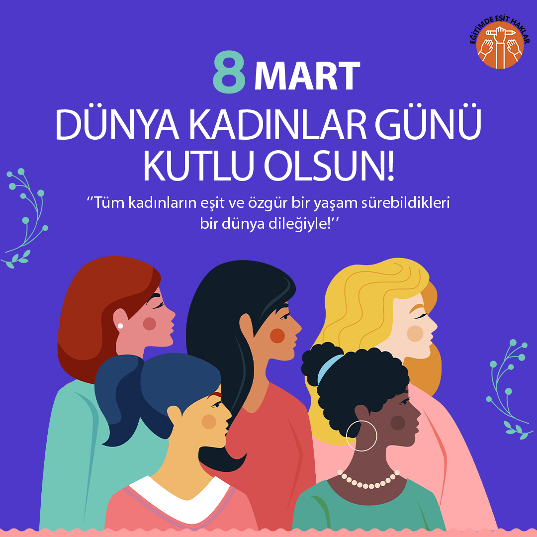 egitimdeesithak's tweet photo. Tüm kadınların eşit ve özgür bir yaşam sürebildikleri bir dünya dileğiyle! 
#8MartDünyaKadınlarGünü kutlu olsun! https://t.co/CibD8VPOE0