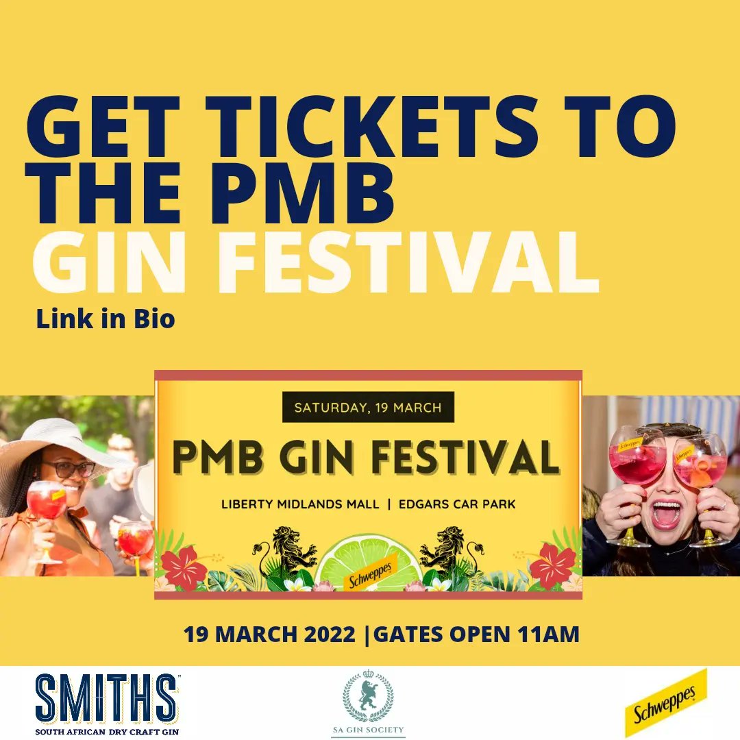 Saturday Gin Festivals are Back!

🟡⚫🟡⚫🟡⚫🟡⚫🟡⚫🟡⚫🟡⚫

JOIN US at the PIETERMARITZBURG Gin Festival Saturday, 19th March. CHECK below for What You Need to Know!

 🎟 shorturl.at/nuFJ4