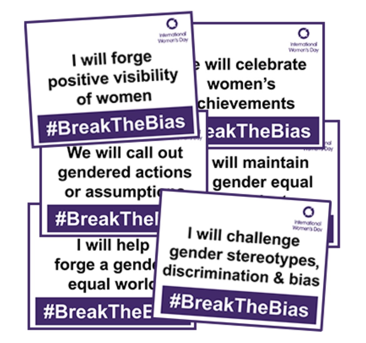 Happy #InternationalWomensDay202

Imagine a gender equal world. A world free of bias, stereotypes & discrimination. A world that's diverse, equitable, & inclusive. A world where difference is valued & celebrated. Together we can forge women's equality can all
#BreakTheBias