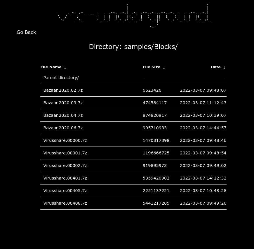 _odisseus's tweet photo. Want "some" malware samples? 😉
From #vxunderground you can download samples coming from #VirusShare, #Malshare, and #Bazaar.
Download here 👇👇👇
https://t.co/dRIob7KDQK https://t.co/BDfUbWTNui