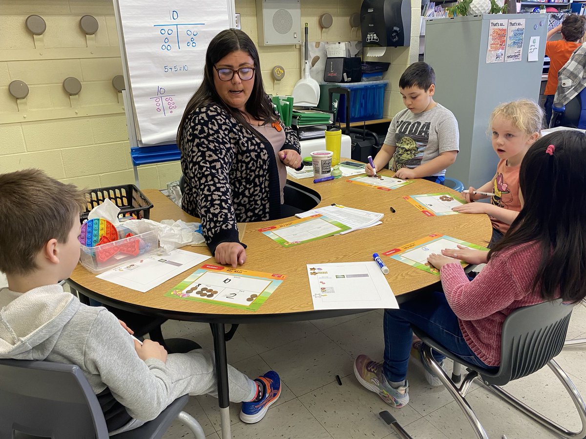 Grade 1/2 in <a href="/SchoolMacdonald/">Macdonald School</a>  catch up on part-part-whole while using dice, Lego &amp; ‘Pop It’ manipulatives. The teacher table was used as an area of formative assessment. Students also reviewed past material via Aski’s Pond app. <a href="/GSSD204/">Good Spirit SD</a> #Numeracy #TimeWellSpent