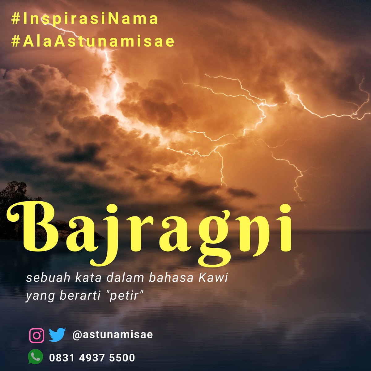 sefkelik's tweet photo. UTAS/THREAD

36 Kata dari bahasa
• Sanskerta,
• Kawi,
• Jawa,
• Indonesia, dan lain-lain
yang bisa dimanfaatkan jadi nama bayi yang oke &amp; keren.

*repost dari berbagai unggahan @astunamisae 2019-2022
😉 https://t.co/vSVxopbJLW