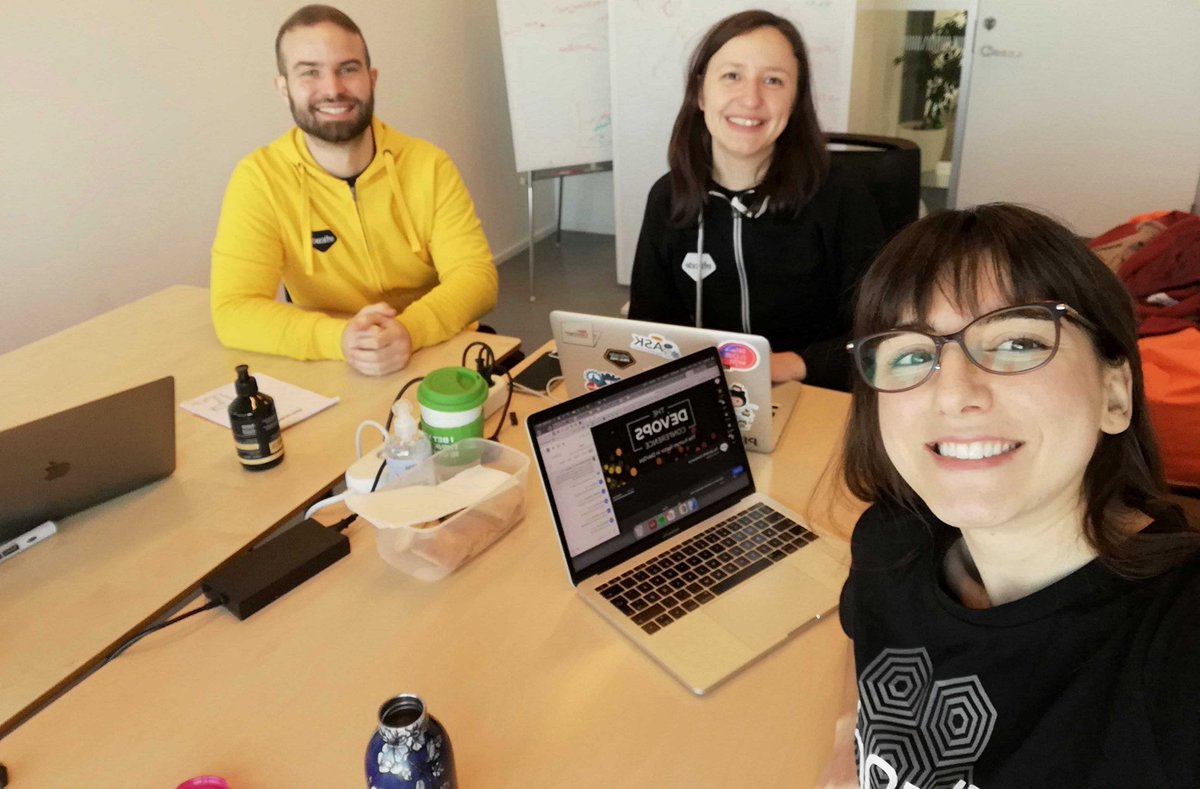 Eficode's tweet photo. Our conference crew in Copenhagen is ready, steady, attending and working on #TheDEVOPSConference from the office. Show us where are you watching from today🤓 @jasminecph @domwoodhil @DorinaStra
#TDOC #TDOC2022 #DevOps #Copenhagen https://t.co/yey3iLcSYR