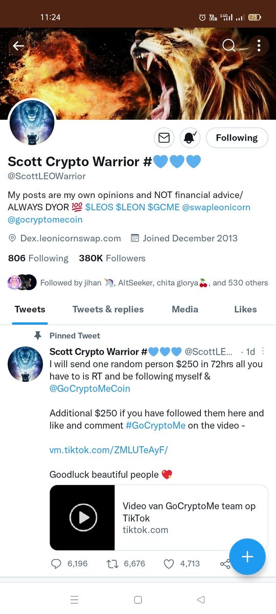 imLuckyGarry's tweet photo. @ScottLEOWarrior @CopyCatClanNFT https://t.co/36FDwoVRh1