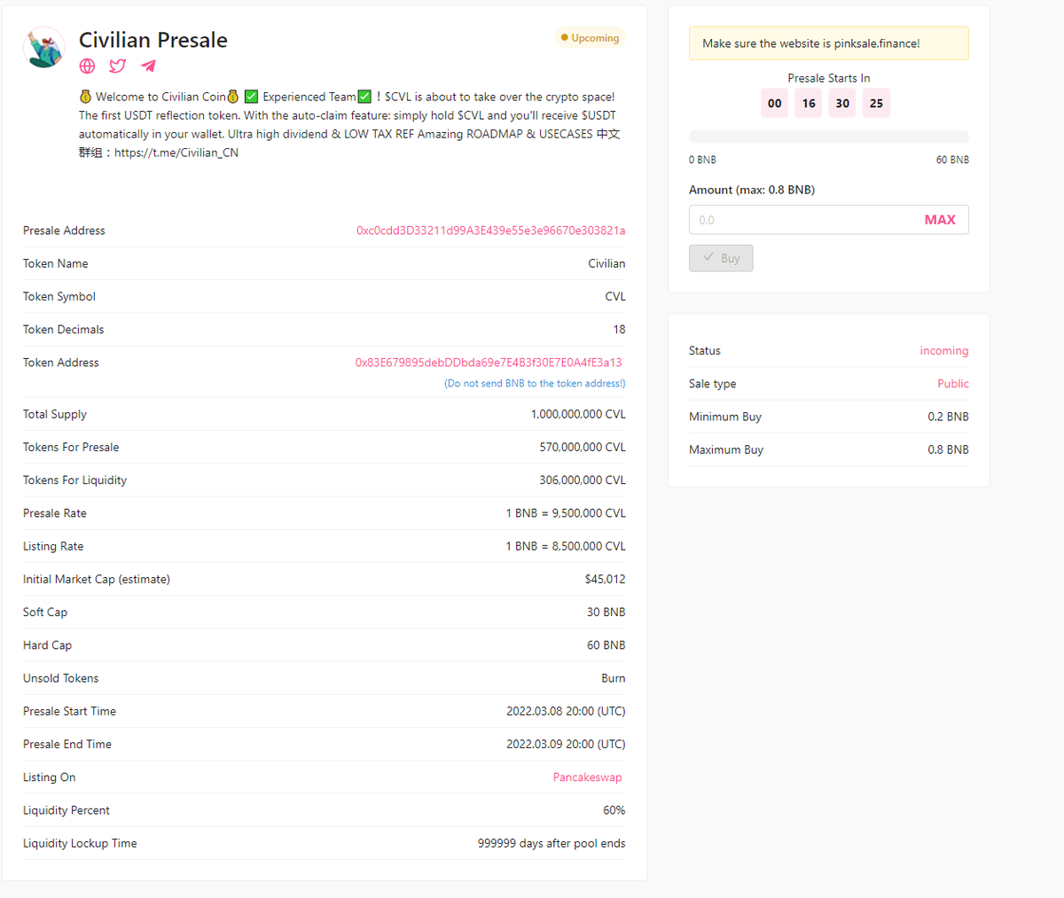 Civilian_BSC's tweet photo. Simply hold $CVL and you'll receive $USDT automatically in your wallet.
✈️We are happy to announce our presale link on pinksale:
https://t.co/BJiiXc4wIh
Website:https://t.co/7OUIbMVLwi
Telegram:https://t.co/EXCGbmKmuA
中文群组：https://t.co/C4xy333CNq https://t.co/XJIp6dBWR5