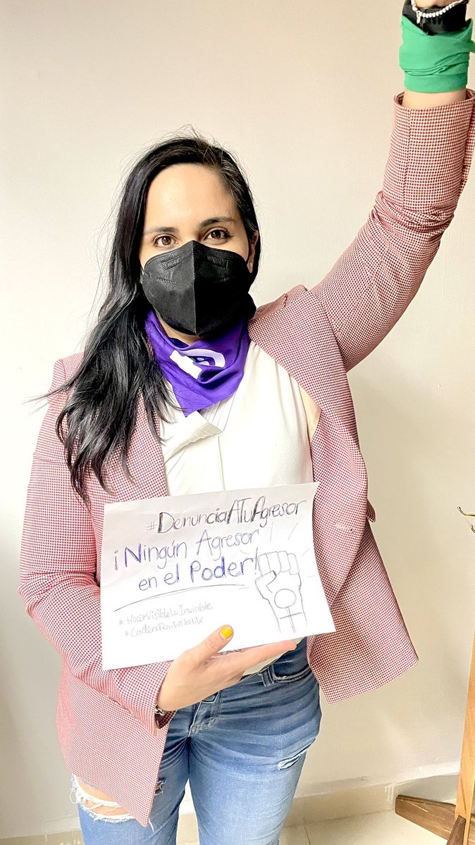 Mar_Grecia's tweet photo. Es momento de #HacerVisibleLoInvisible 
Nunca más contaran con la comodidad de nuestro silencio ✊🏻💜

#DenunciaATuAgresor para que ya no haya #NingúnAgresorEnElPoder #CadenaFeministaMx https://t.co/80qpkKssN7