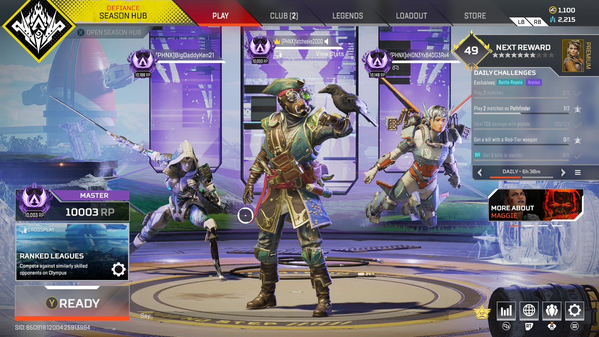Hans00131's tweet photo. MADE IT TO MASTERS WITH THE GUYS!!! LETTS GOOOO #PCGaming #ApexLegends https://t.co/GjBAX9g7gc