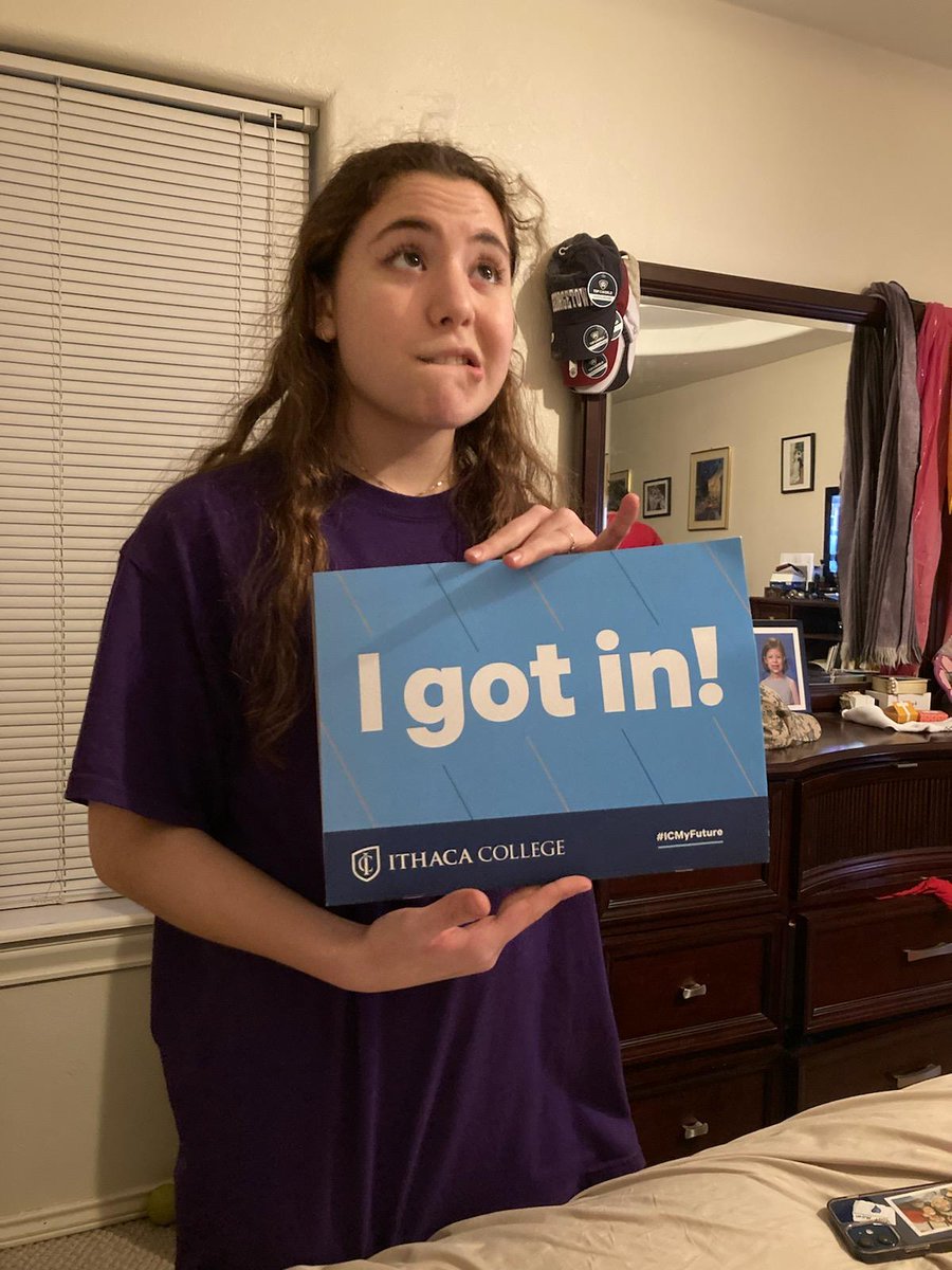 She's been accepted to many elite acting programs but, as an @ICTheatreArts alum, this one means a little more to me.
<a href="/ale9573/">ale tamez</a>, I'm so proud of you.
Ithaca would be lucky to have you!