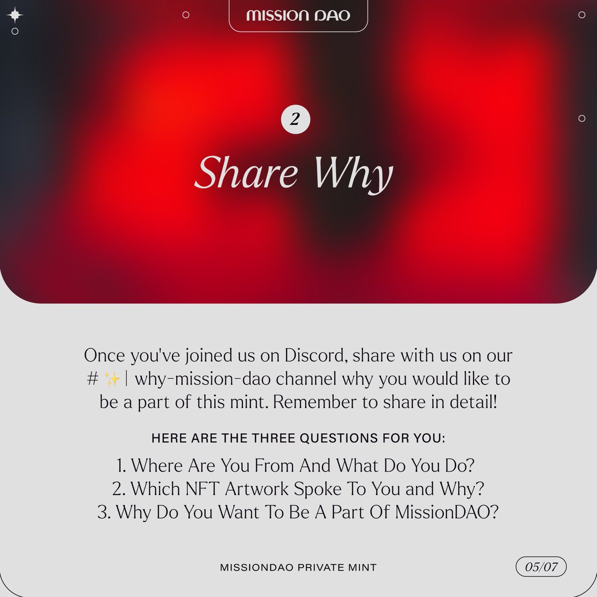 MissionDAO's tweet photo. MissionDAO Private Mint Announcement

Today, we’re here to announce that we’re opening up our Private Mint to you - our MissionDAO community. We’re so excited to have you join us on this journey to advance the Kingdom of God on Earth and in the Metaverse.

#cryptocurrency #crypto https://t.co/KQRPK58DNx