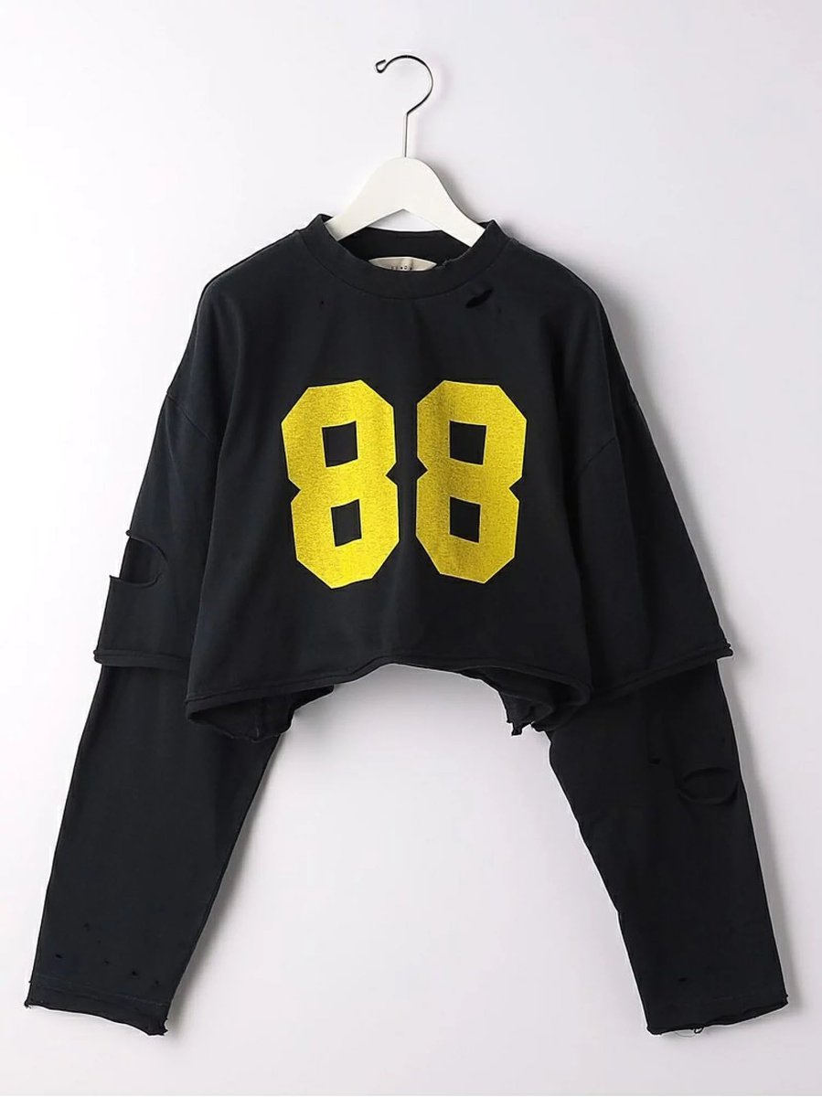 ＜JieDa＞

DAMEGE NUMBER LAYERED LONG SLEEVE  
¥22,000-(tax in)

store.united-arrows.co.jp/brand/mt/item/…

#jieda
#monkeytime