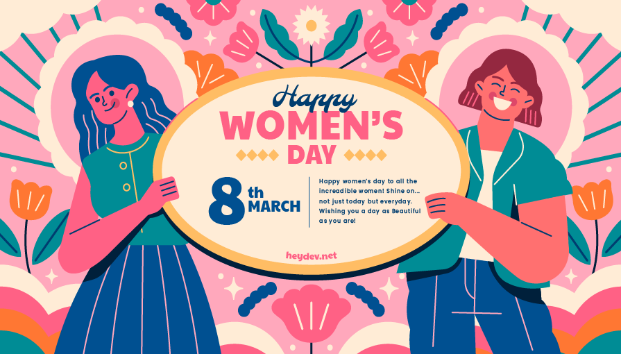 heydevnet's tweet photo. Happy Women's Day 💝
#heydev #heydevbd #phpdeveloper #WomensDay #WomensDay2022 https://t.co/8u8l1cFwUr